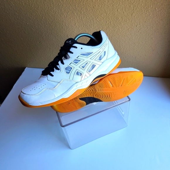 ASICS Gel-Renma Men's size 8.5 Indoor/Outdoor Shoe (White/Black) (1071A068.101) - Picture 7 of 10